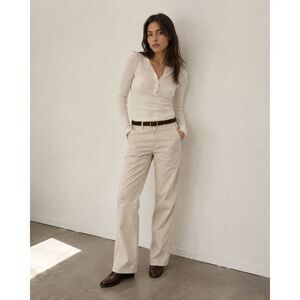 Katayone Adeli Beige Zip Pants Trousers  Women's Size 10
